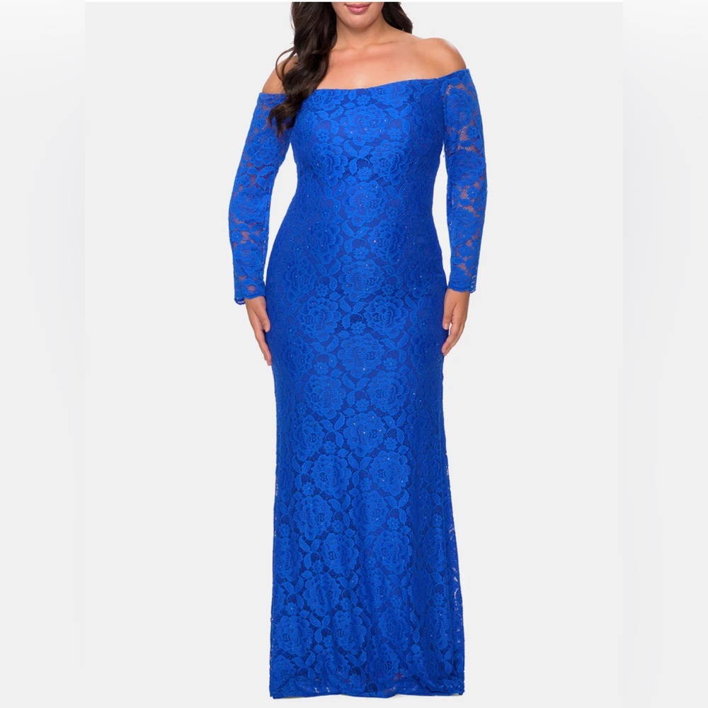 PROM DRESS NWT✨18W Long Sleeve Off The Shoulder Lace Dress